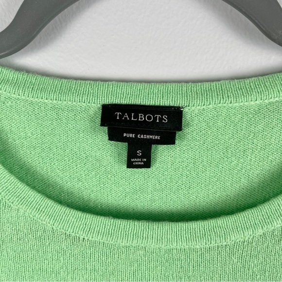 TALBOTS CASHMERE CREWNECK SWEATER | Small | Green - Picture 4 of 4